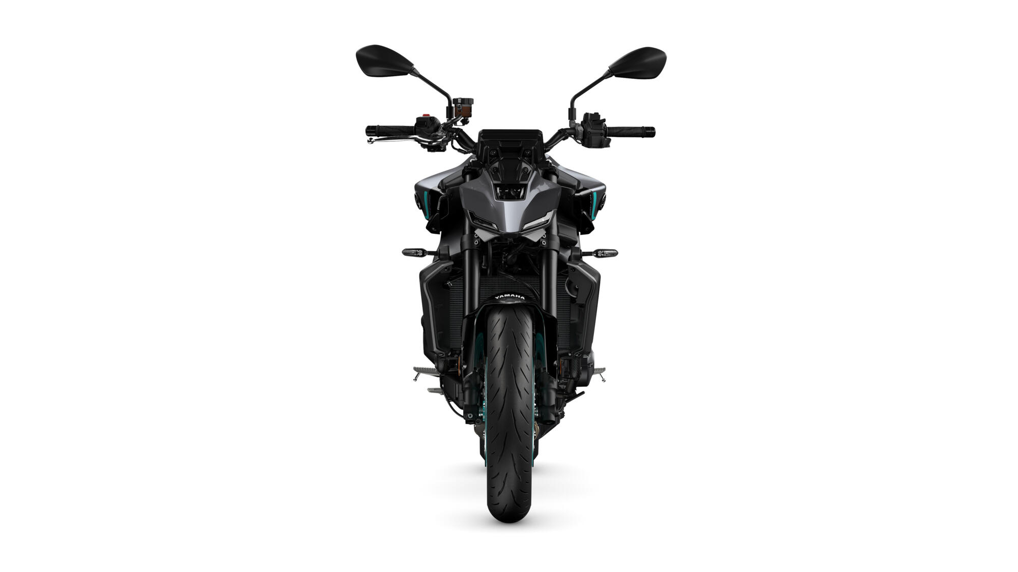 Yamaha 2025 MT 09 Y AMT Midnight Cyan Front jpg
