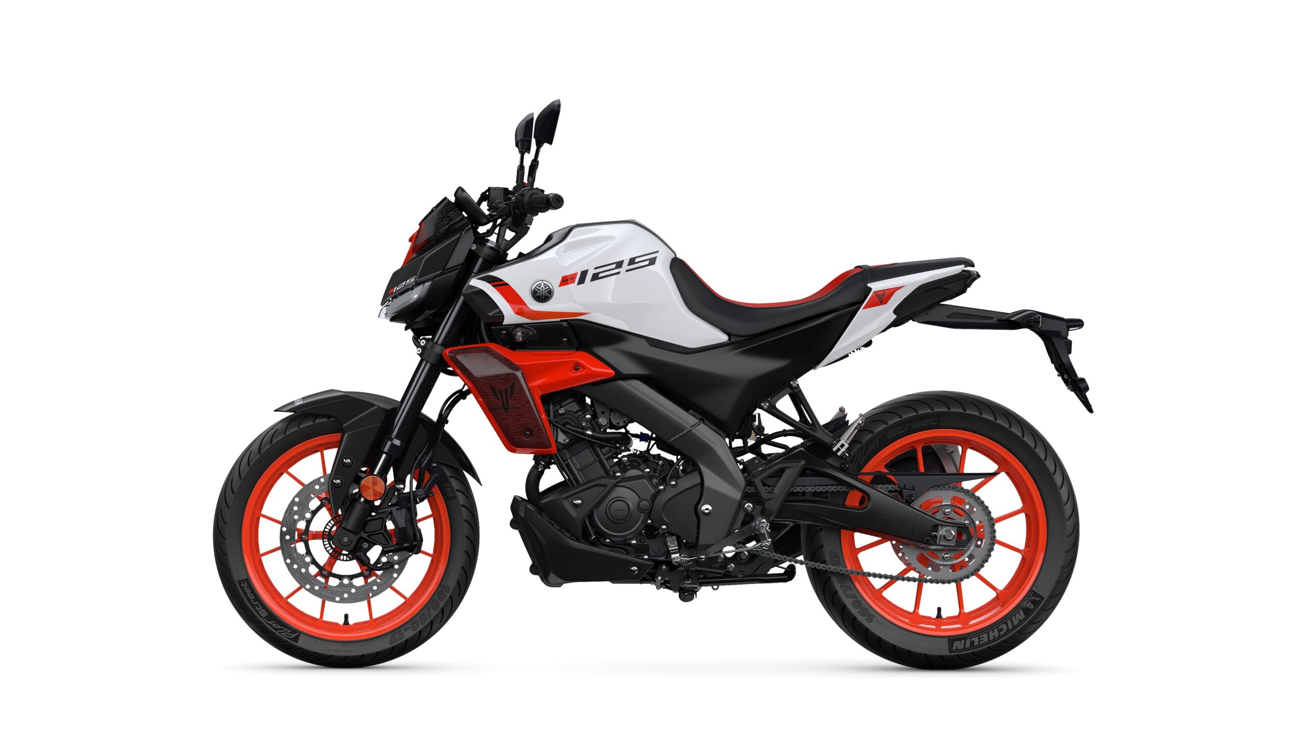 Yamaha 2027 MT-125 Redline White Left